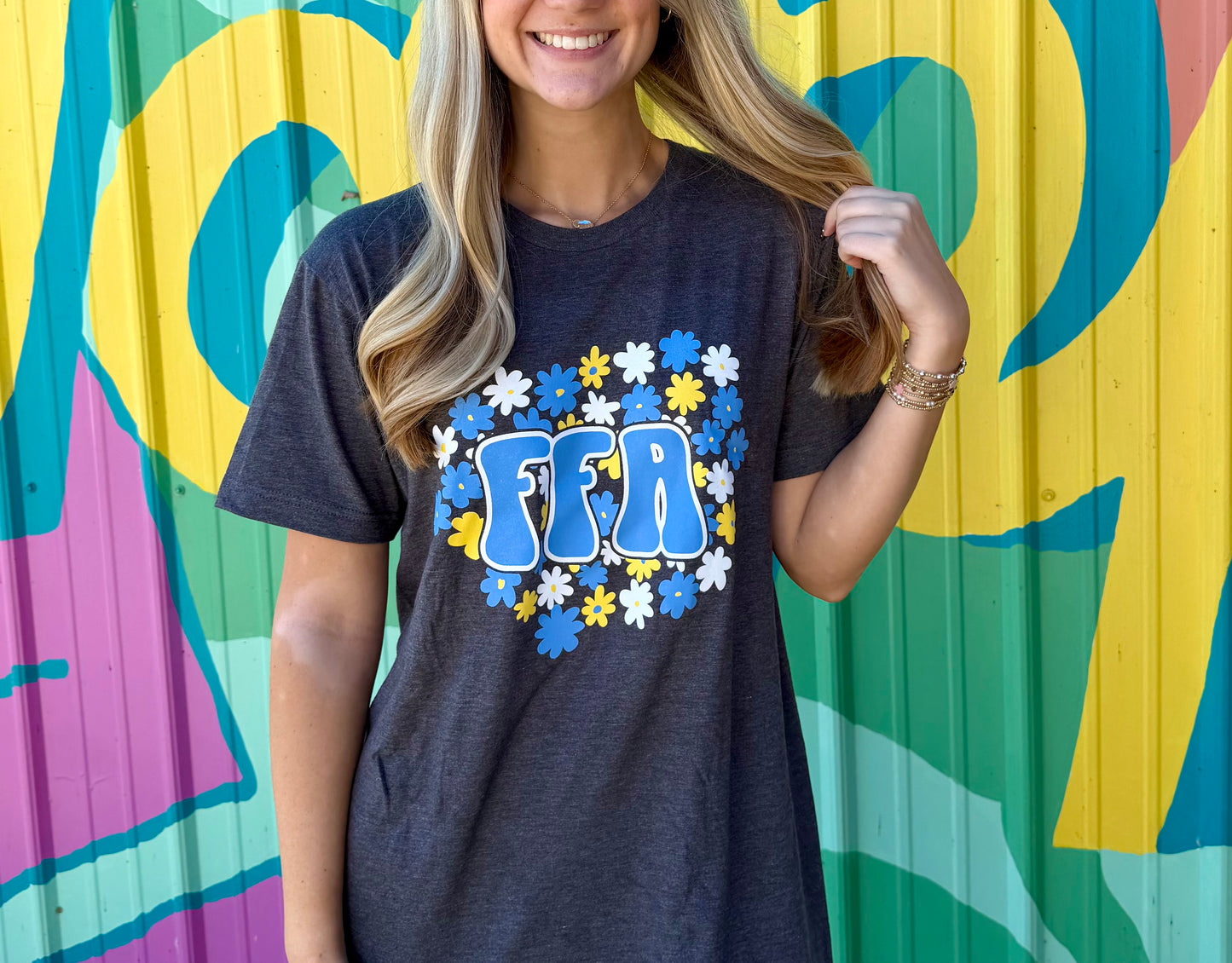 Floral FFA Tee