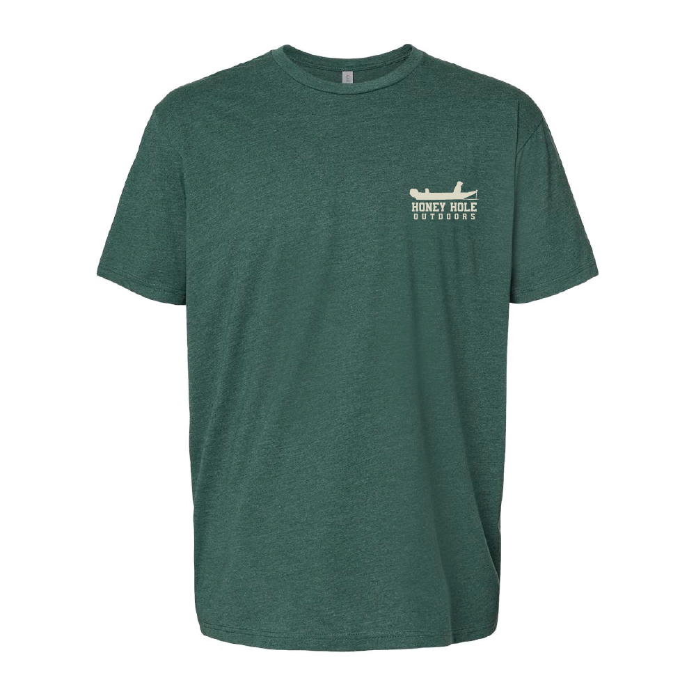 Short Sleeve Tee - Boat Buddy - Heather Forrest Green