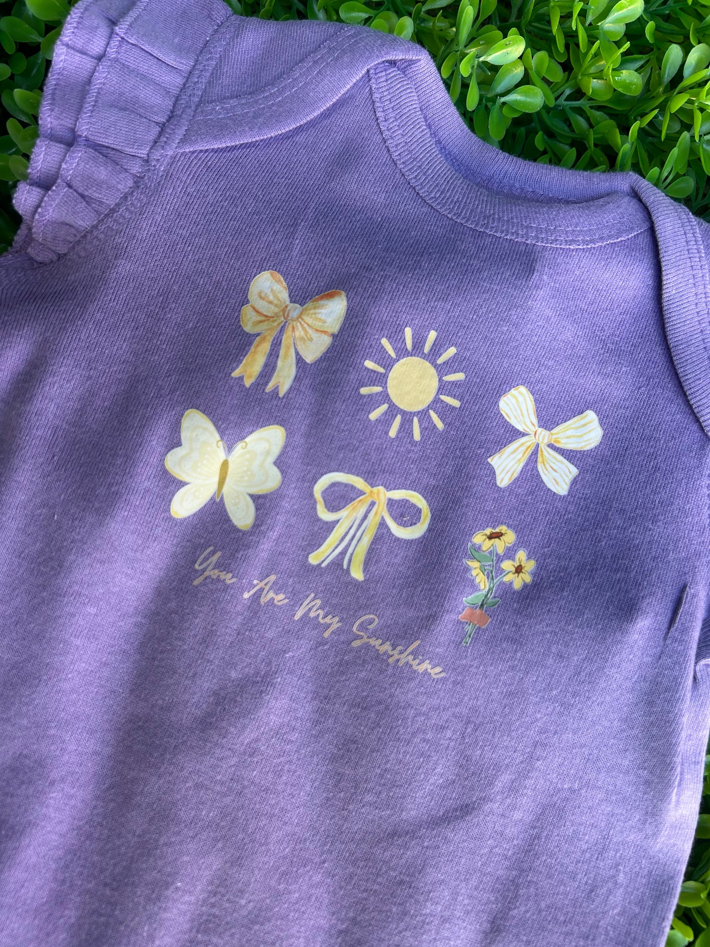 You Are My Sunshine Youth Ruffle Tee & Onesie