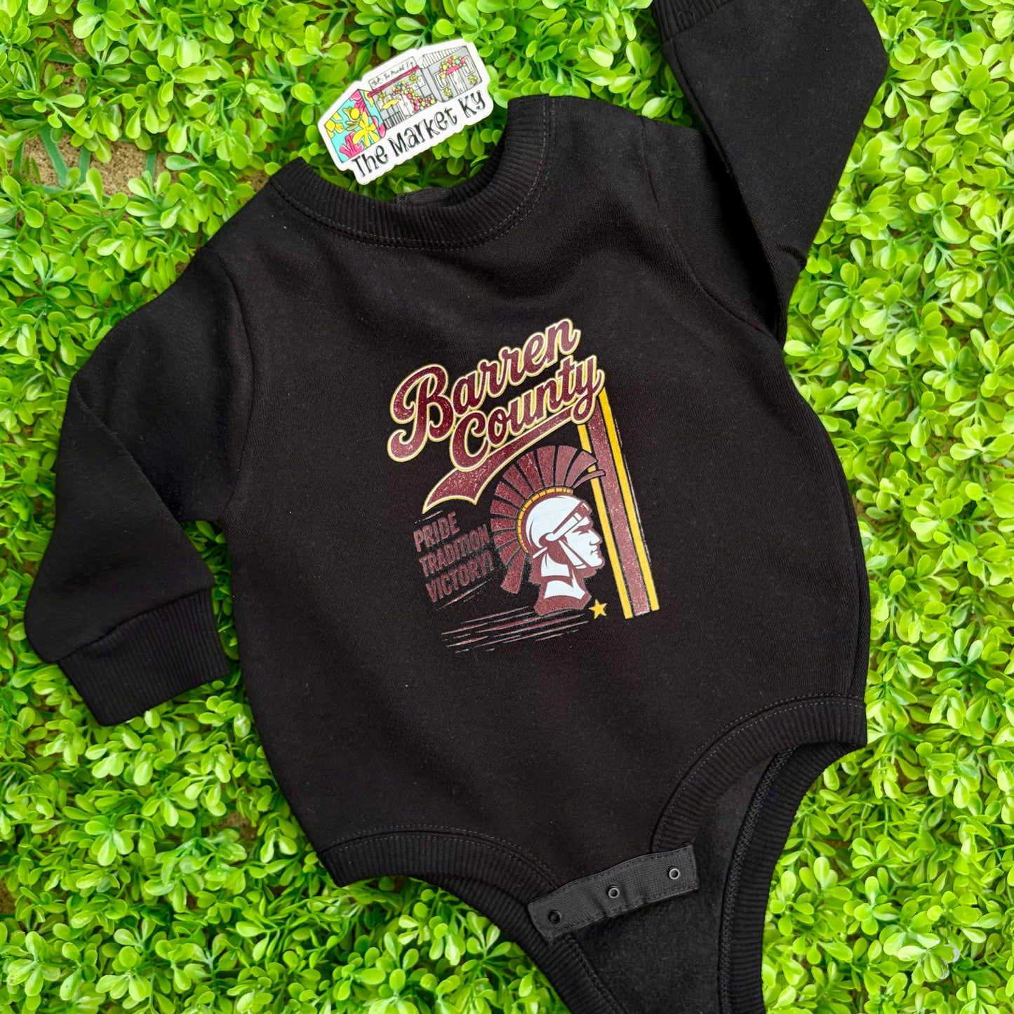 Barren County Varsity Script Mascot Fleece Onesie