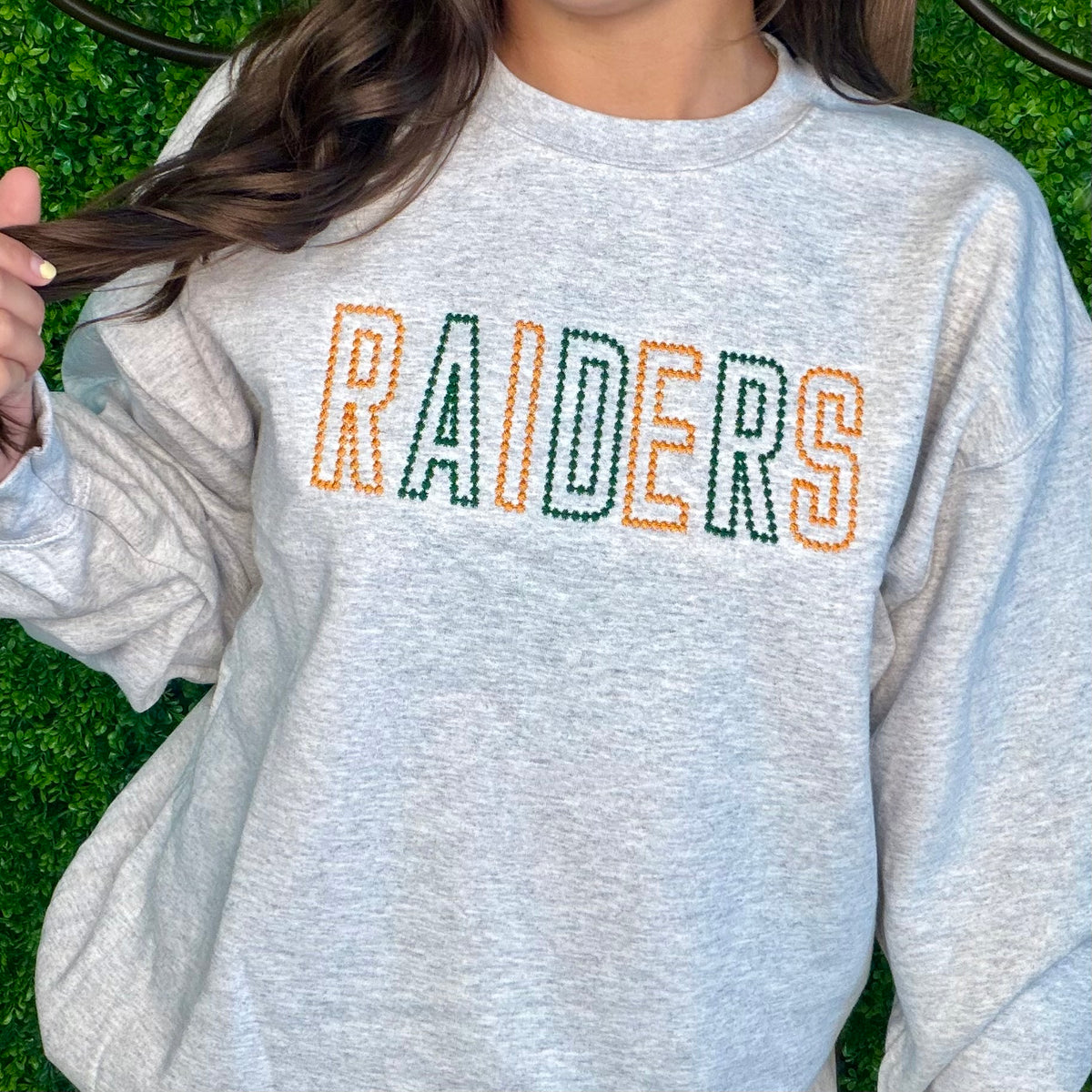 Raiders Spirit Stud Embroidered Sweatshirt