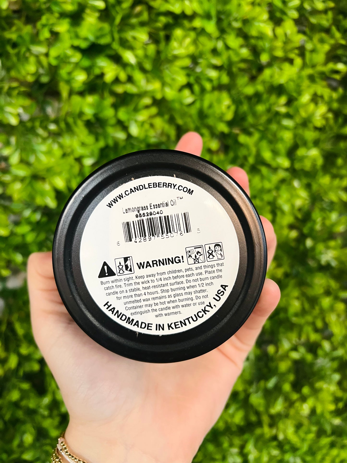 Candleberry Travel Tin - Lemongrass Essential Oil