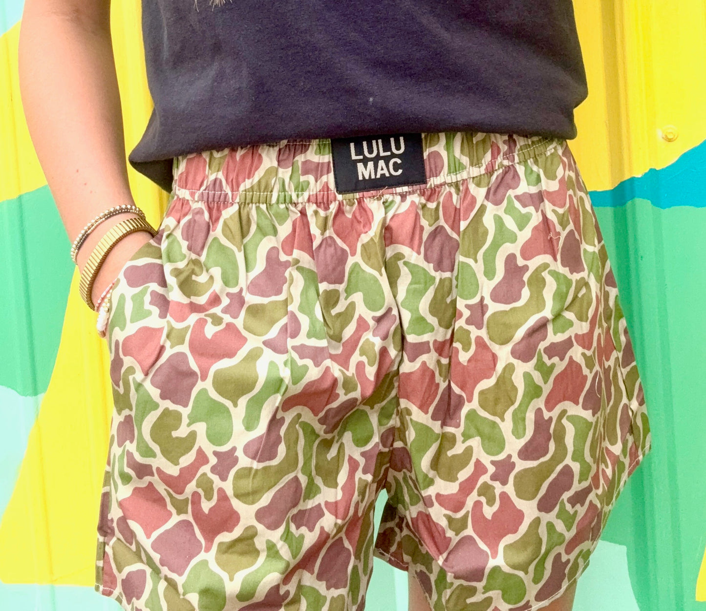 Lulu Mac Dark Camo Boxer Short