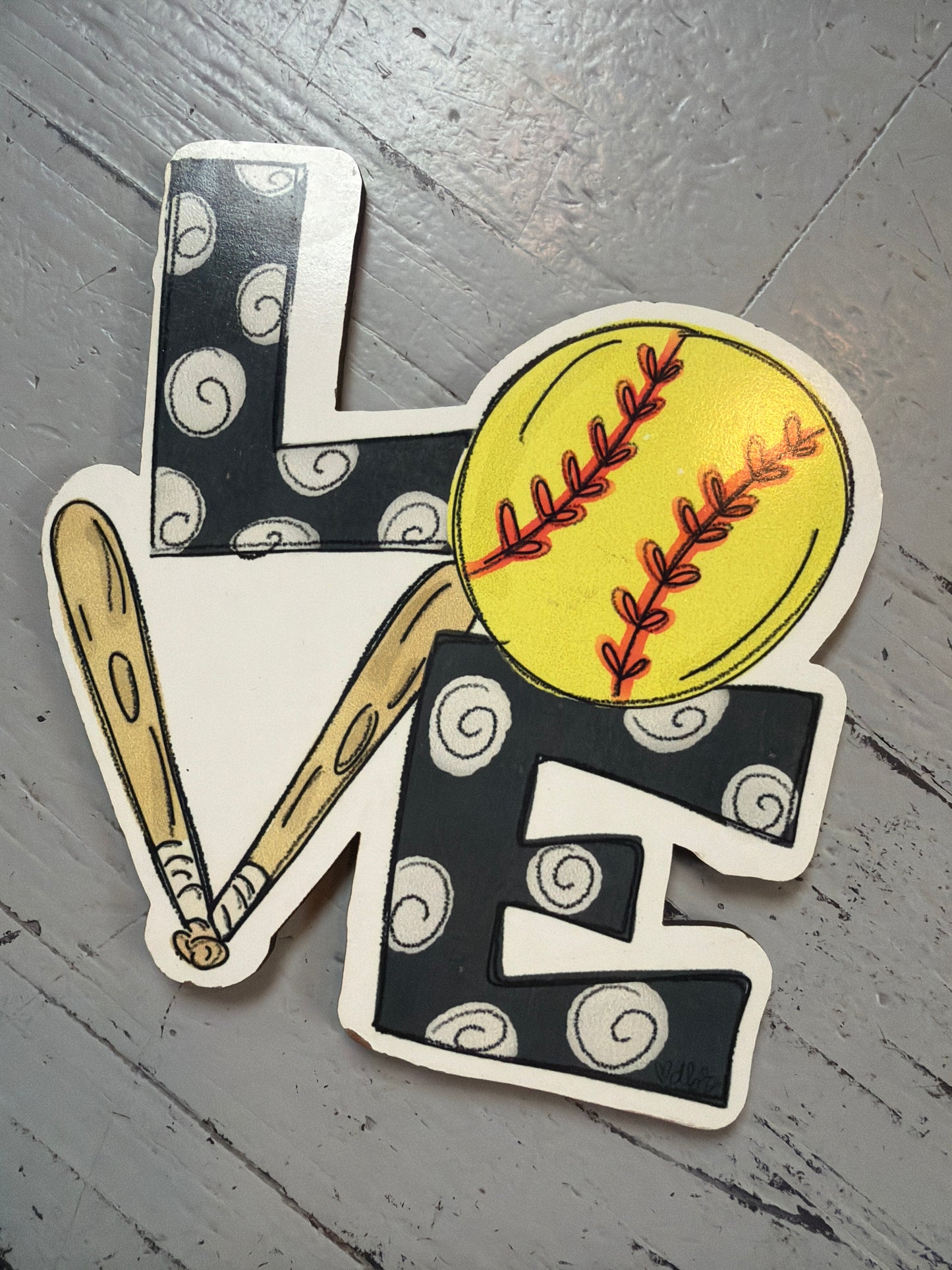 Softball Love Mini Attachment