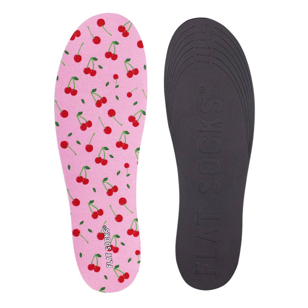 Cherry Darling FLAT SOCKS: Large (up to Women's 13+, Men's 14)