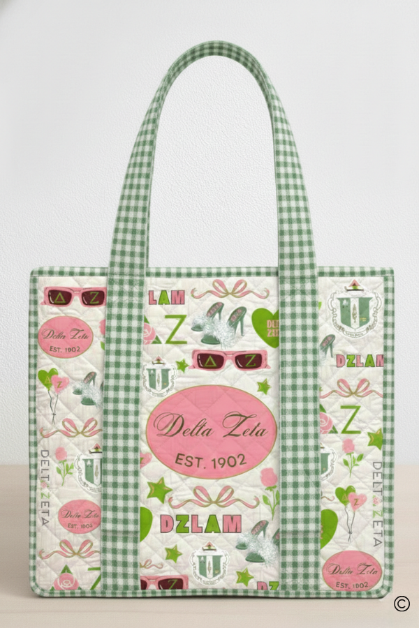 Delta Zeta Sorority Tote Bag