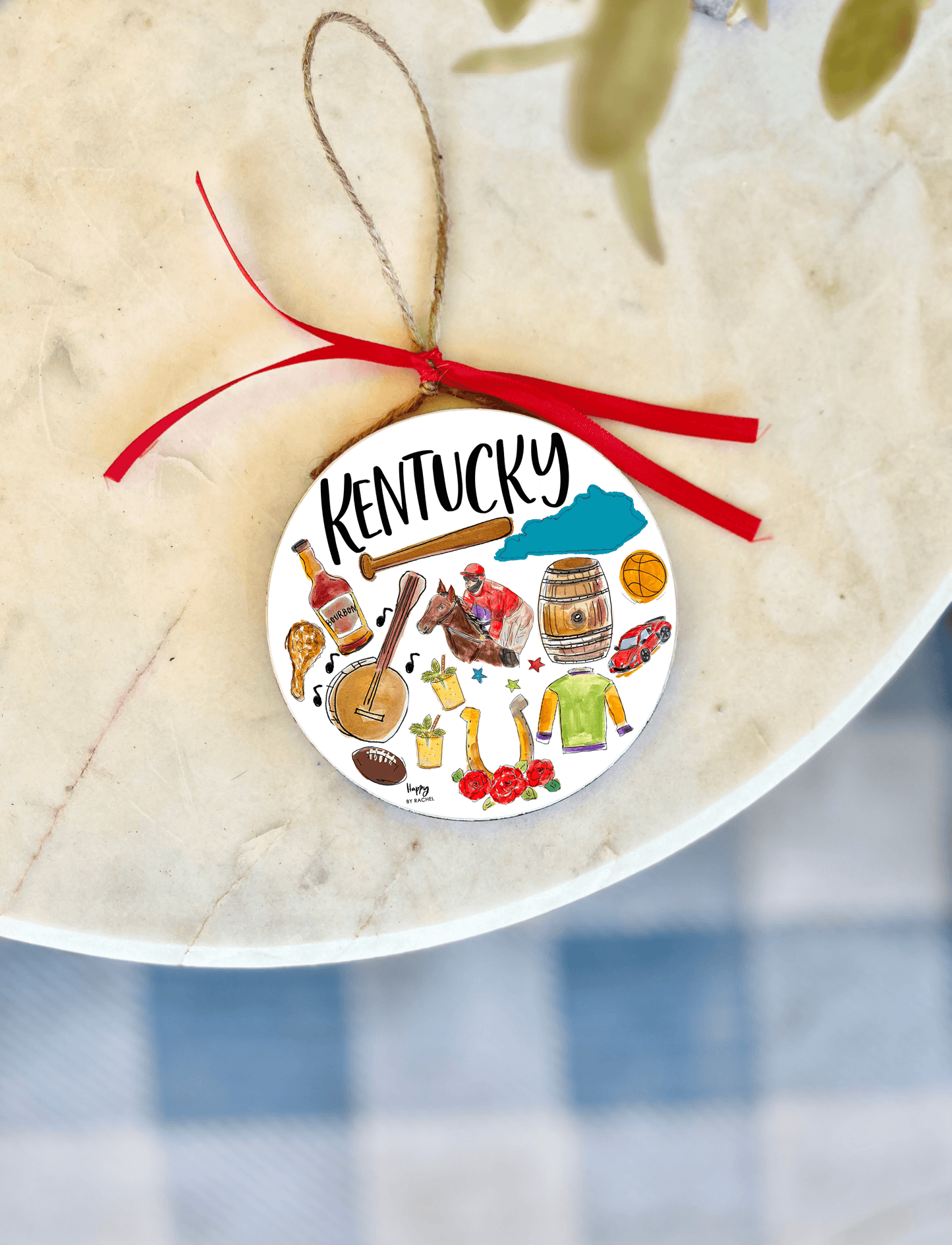 State of Kentucky Wood & Enamel Ornament *PRE-ORDER*