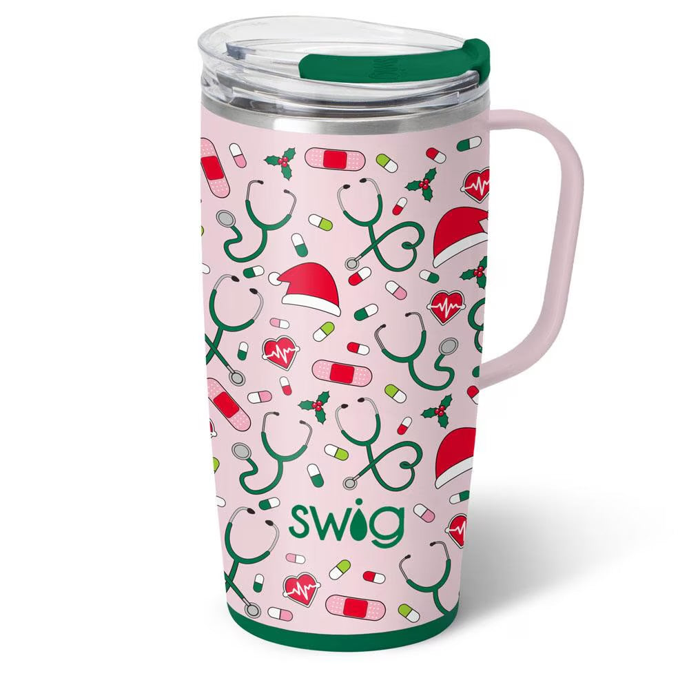 Santa’s Scrubs Swig Travel Mug 22oz