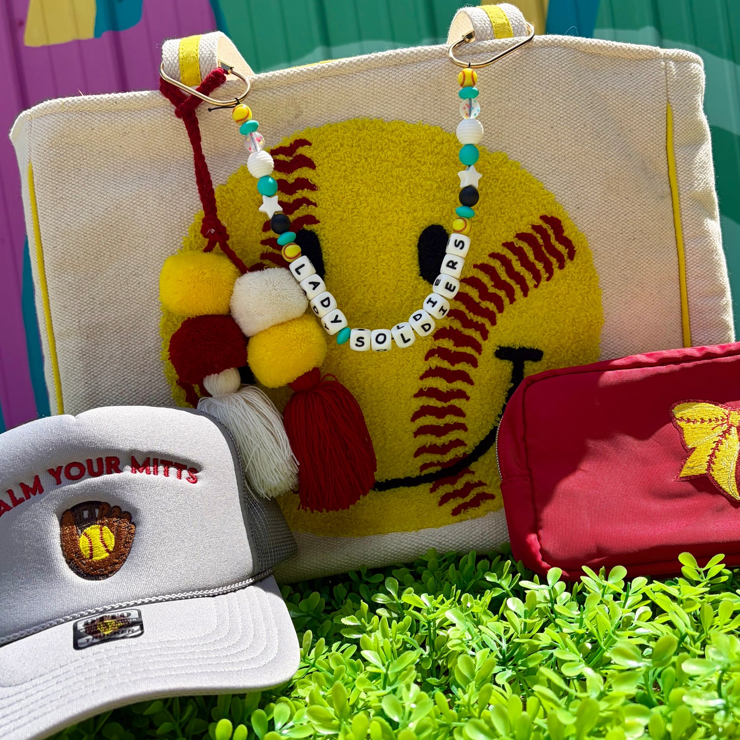 Lady Soldiers Softball Bag Charm