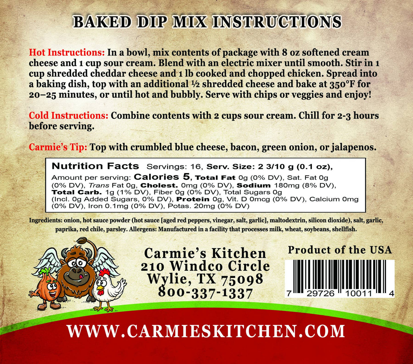 Buffalo Chicken Dip & Cheeseball Mix