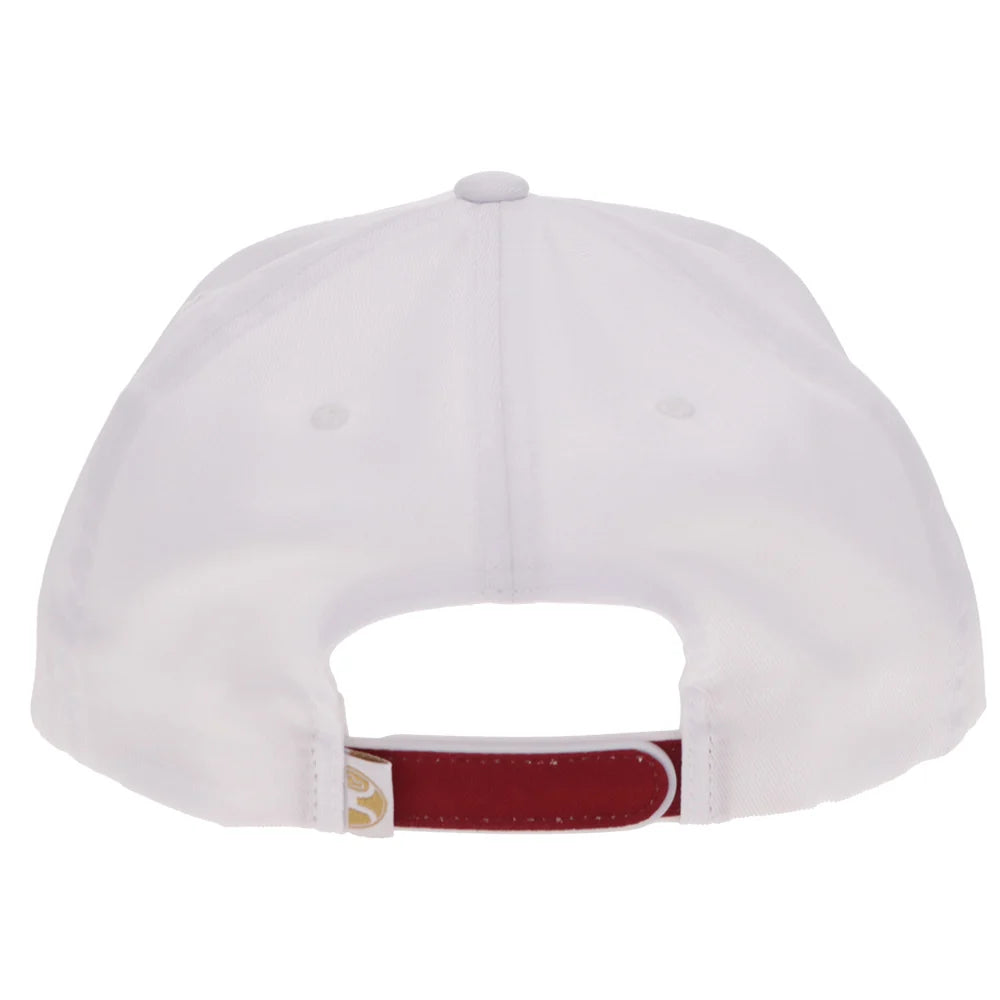 Hooey Men’s Wild Ride Hat - White with Red/Gold/Black Embroidery
