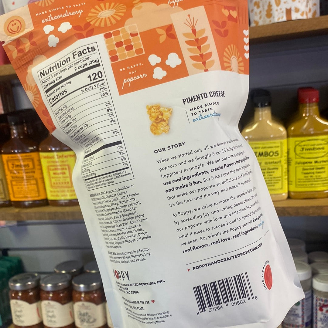 Poppy Pimento Cheese Gourmet Popcorn
