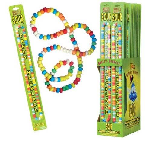 World's Biggest Sour Candy Necklace