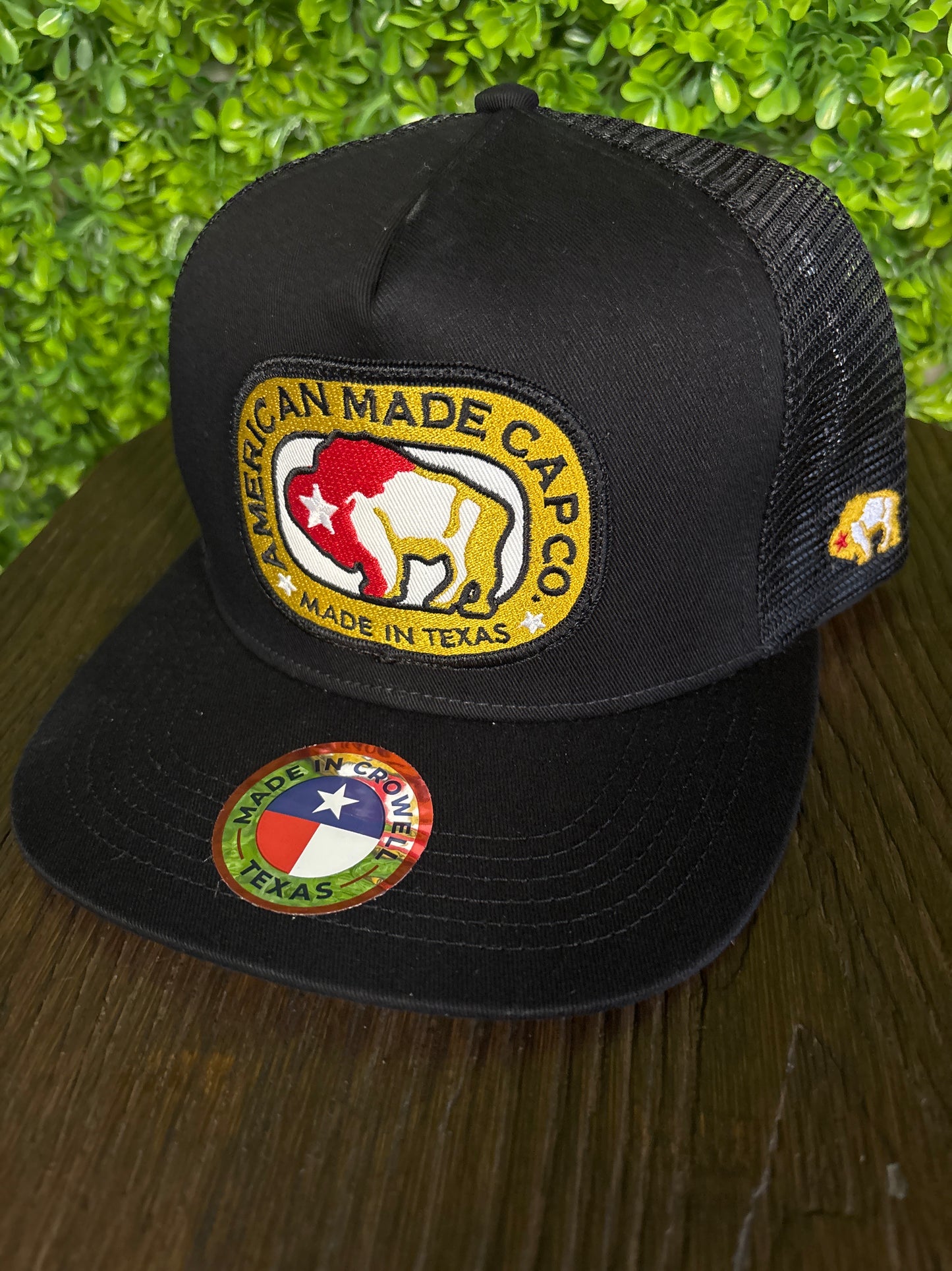 AMCC Black Trucker Hat- Multicolor Patch