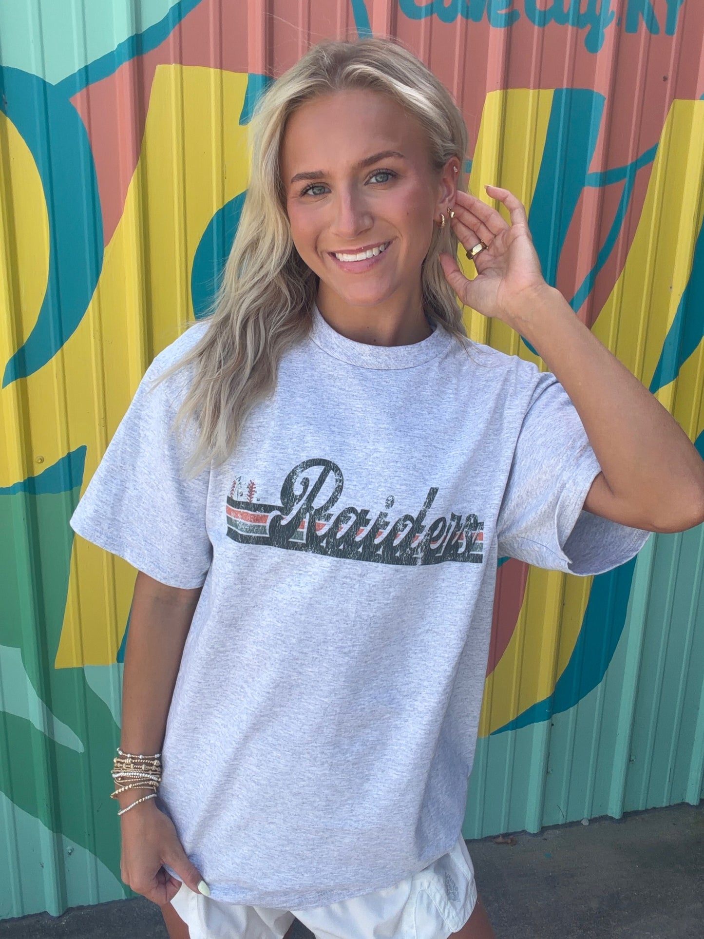Vintage Hart County Raiders Tee OR Sweatshirt Crewneck - Gray (Youth & Adult)