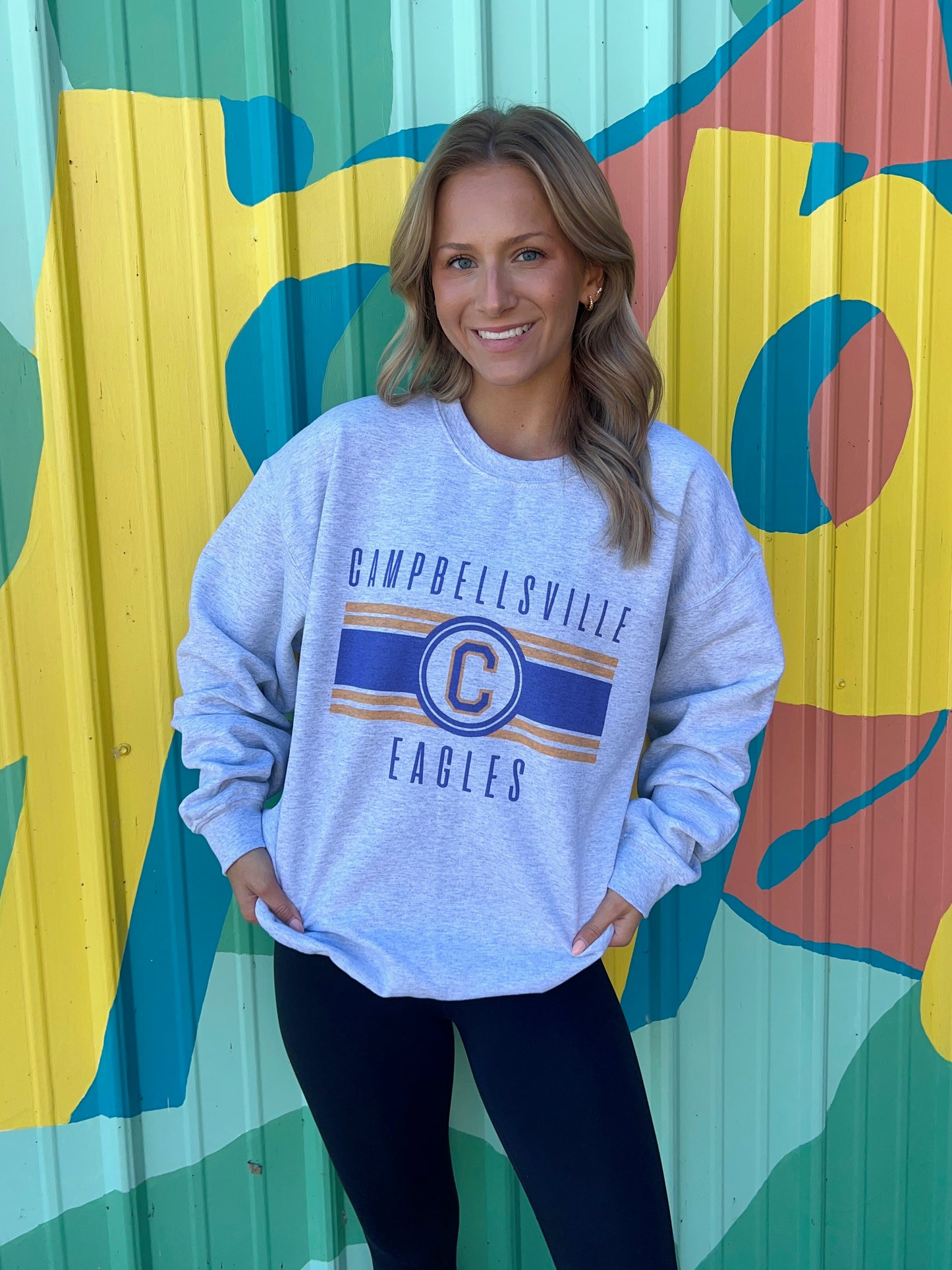 Campbellsville Eagles Vintage Sweatshirt (Youth & Adult)