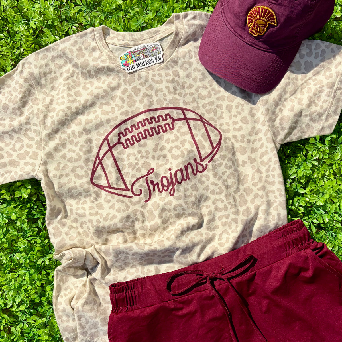 Trojans Football Cheetah Tee (Youth & Adult)
