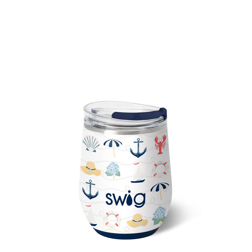 Shoreline Swig Stemless Wine Cup 12oz