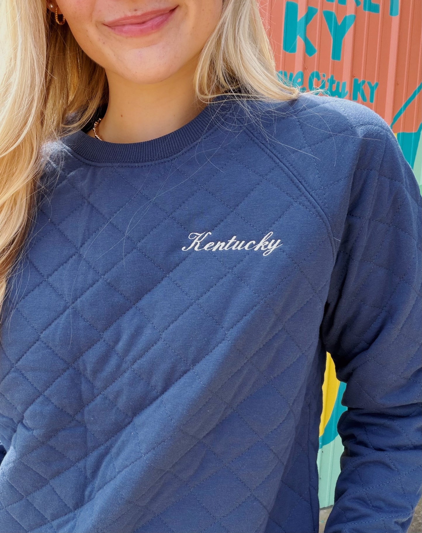 Quilted Kentucky Embroidered Sweatshirt