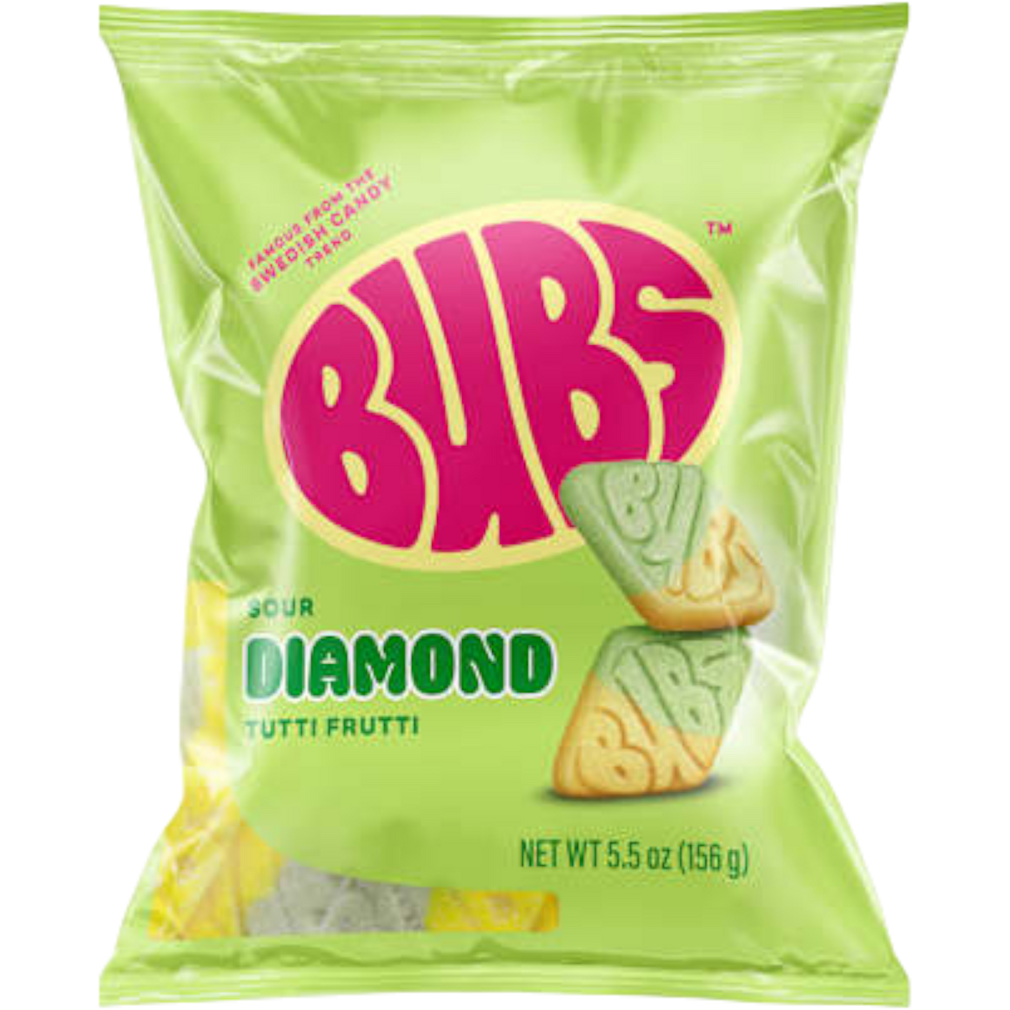 Bubs Sour Diamond Tuitti Fruitti Swedish Candy
