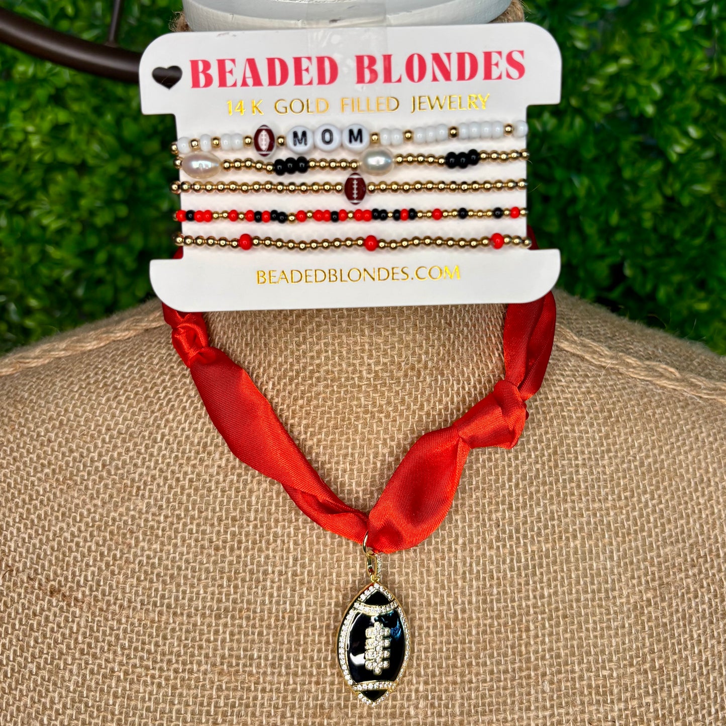 Football Scarf Necklace (Options)