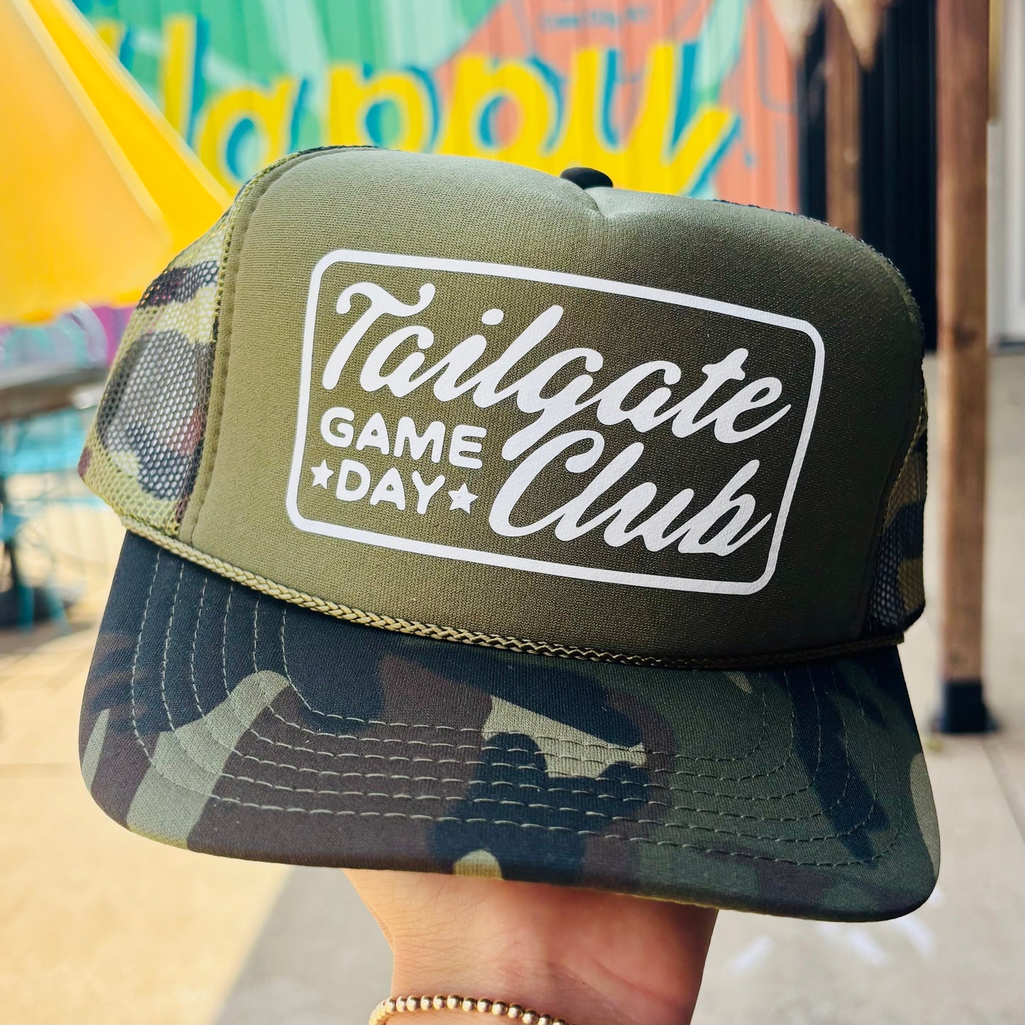Tailgate Club Trucker Hat- Camo