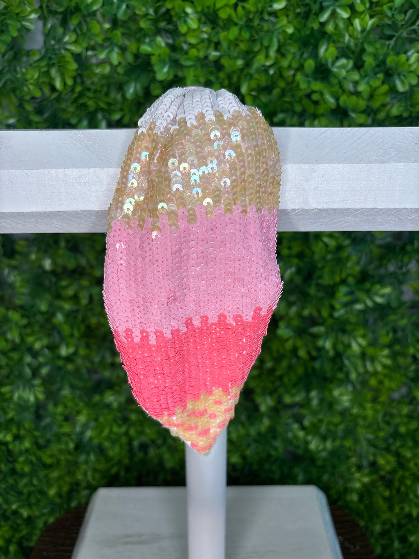 Pink Sequin Headband