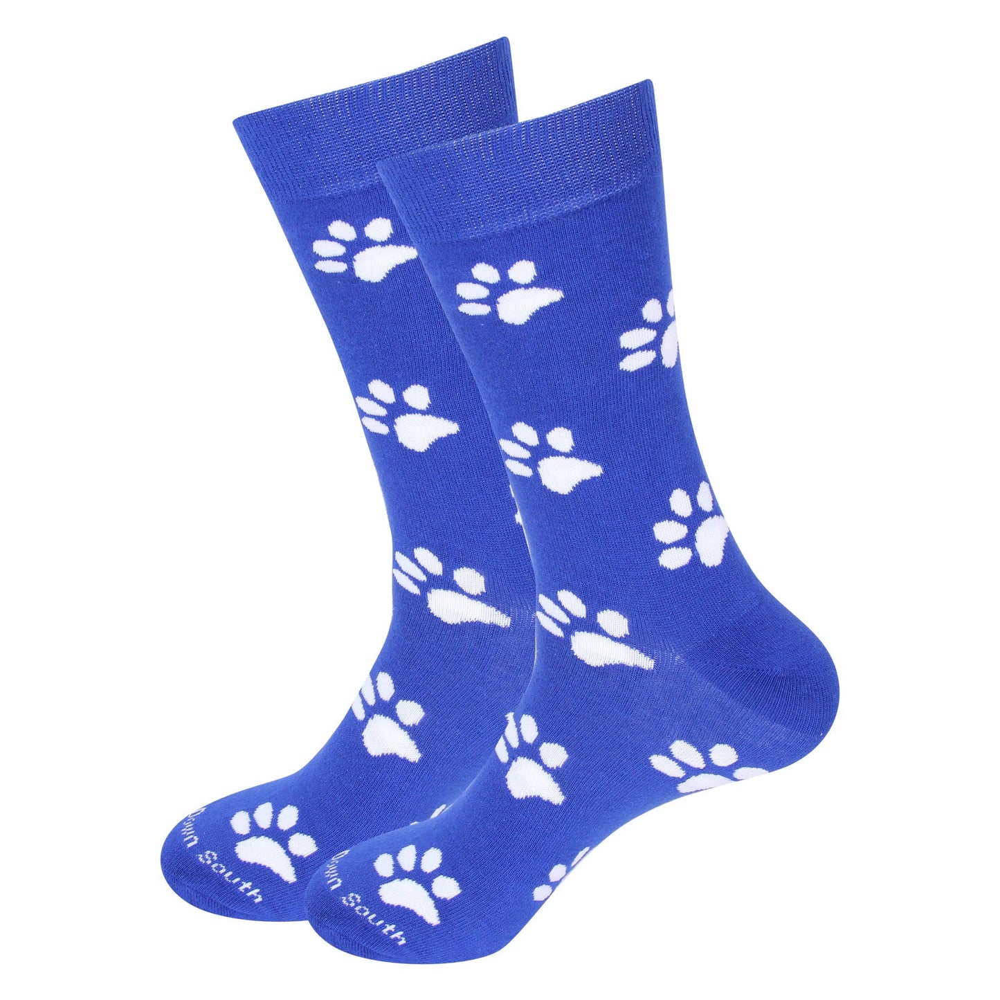 Blue Paw Print Socks