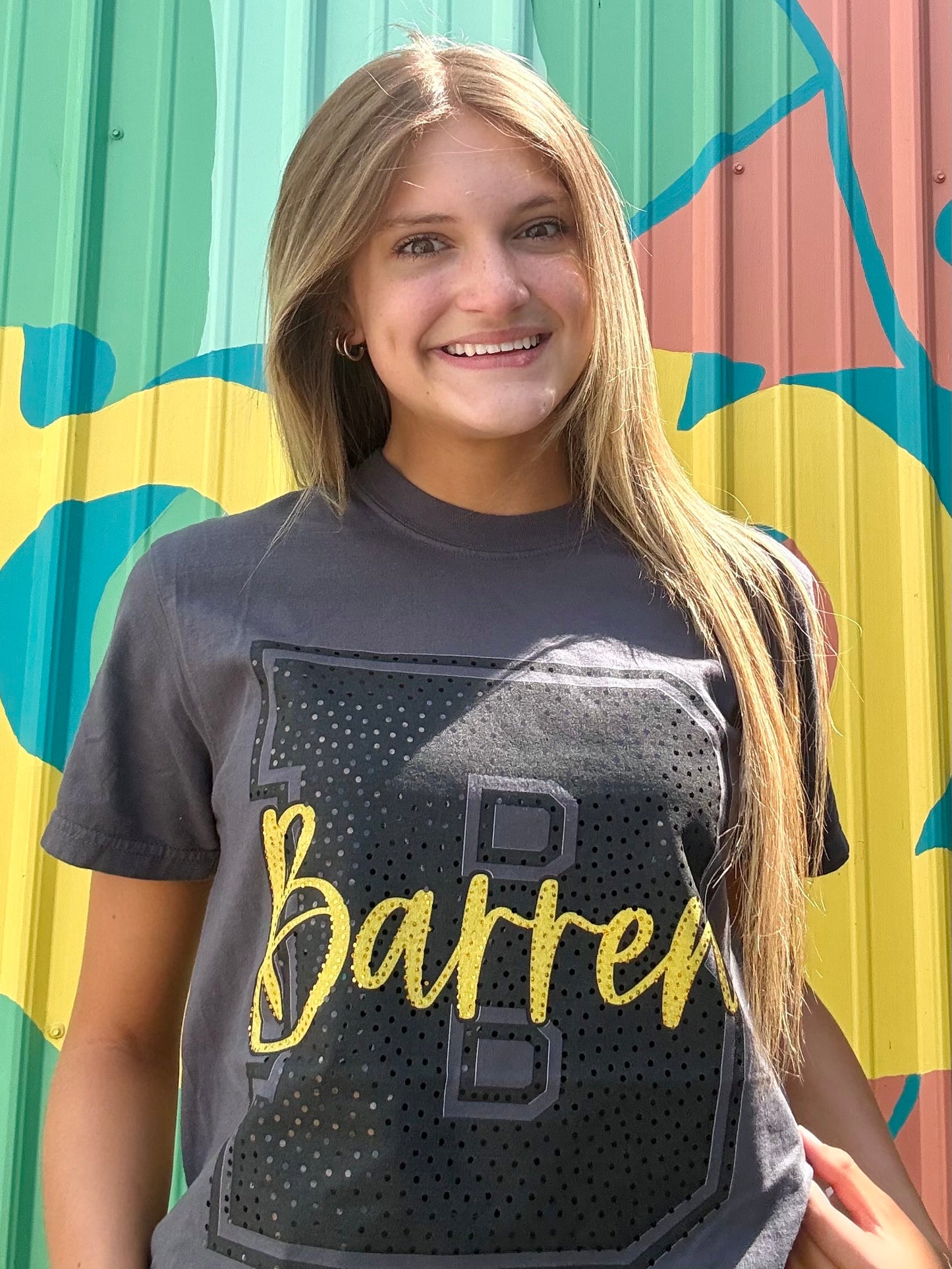 Barren County Spangled Comfort Colors Tee- Black