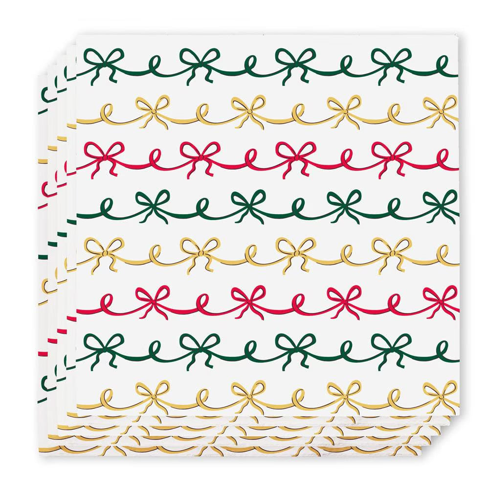 Christmas Bows Swig Cocktail Napkins