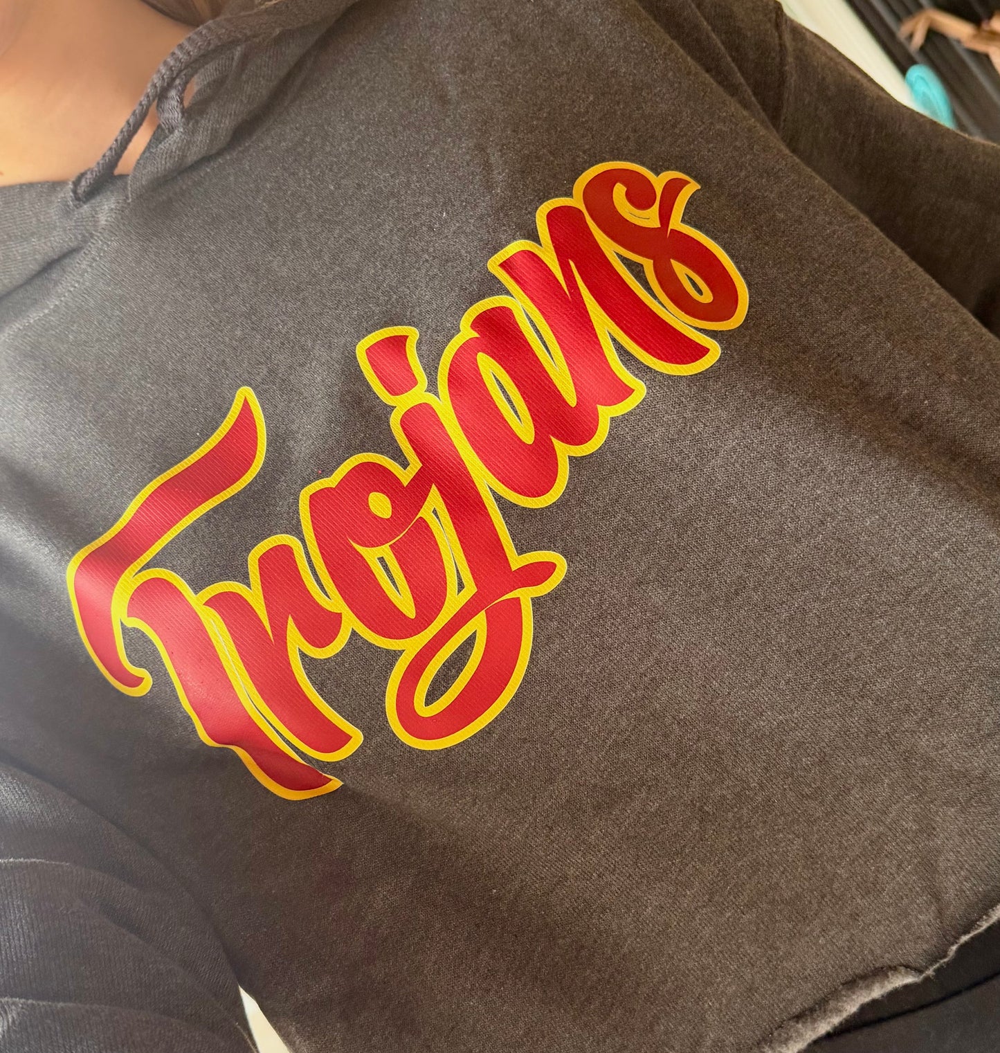 Trojans Cropped Hoodie