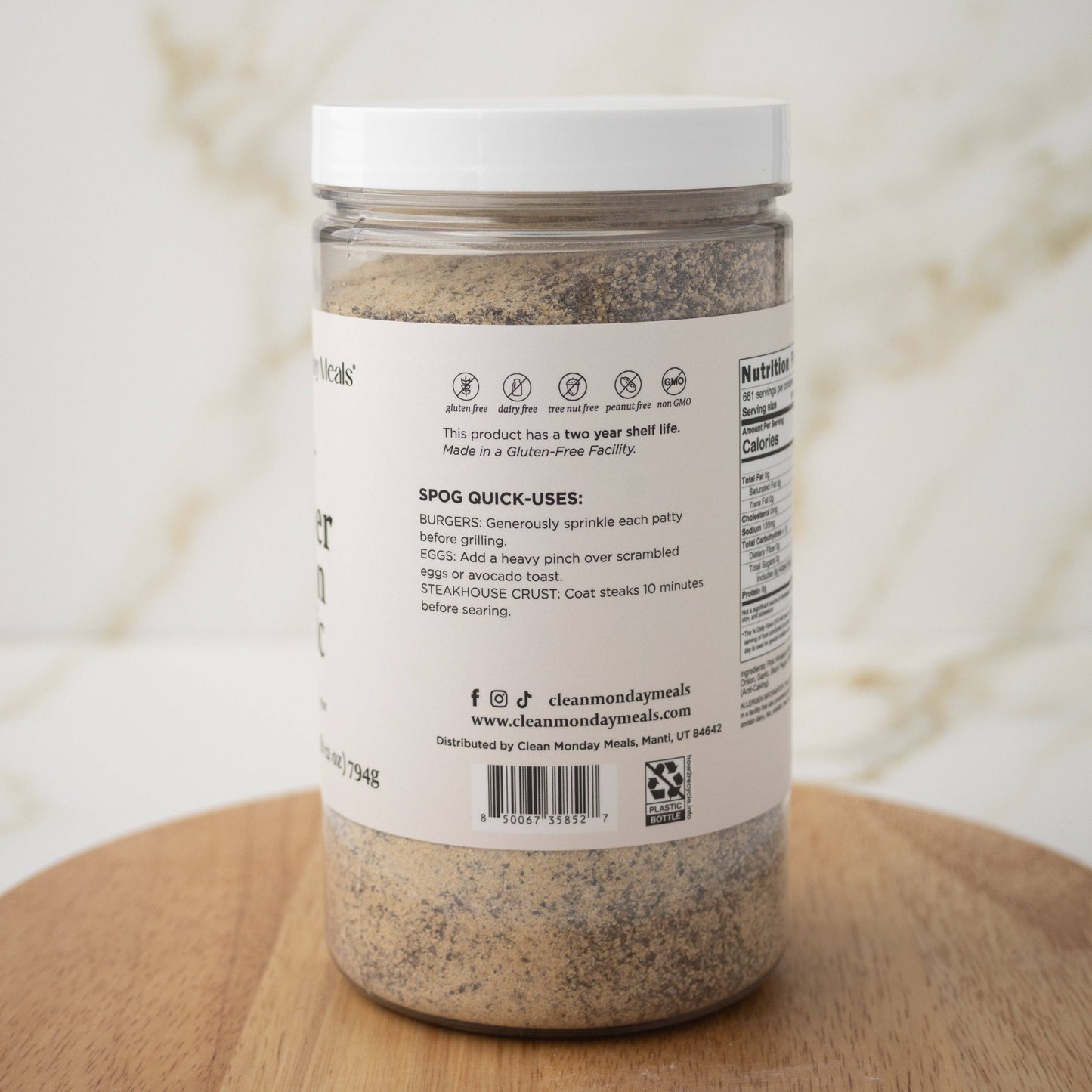 Salt+, Pepper, Onion, Garlic (SPOG) Seasoning: Standard 12 oz