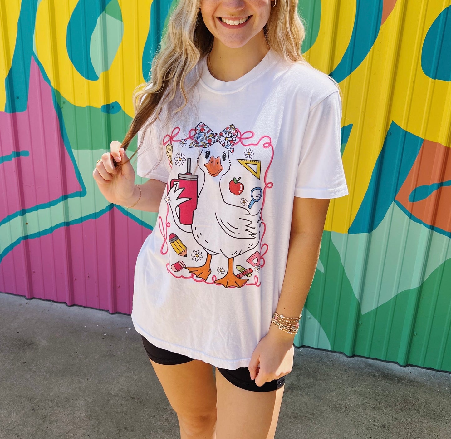 Silly Teacher Goose- Comfort Colors Tee