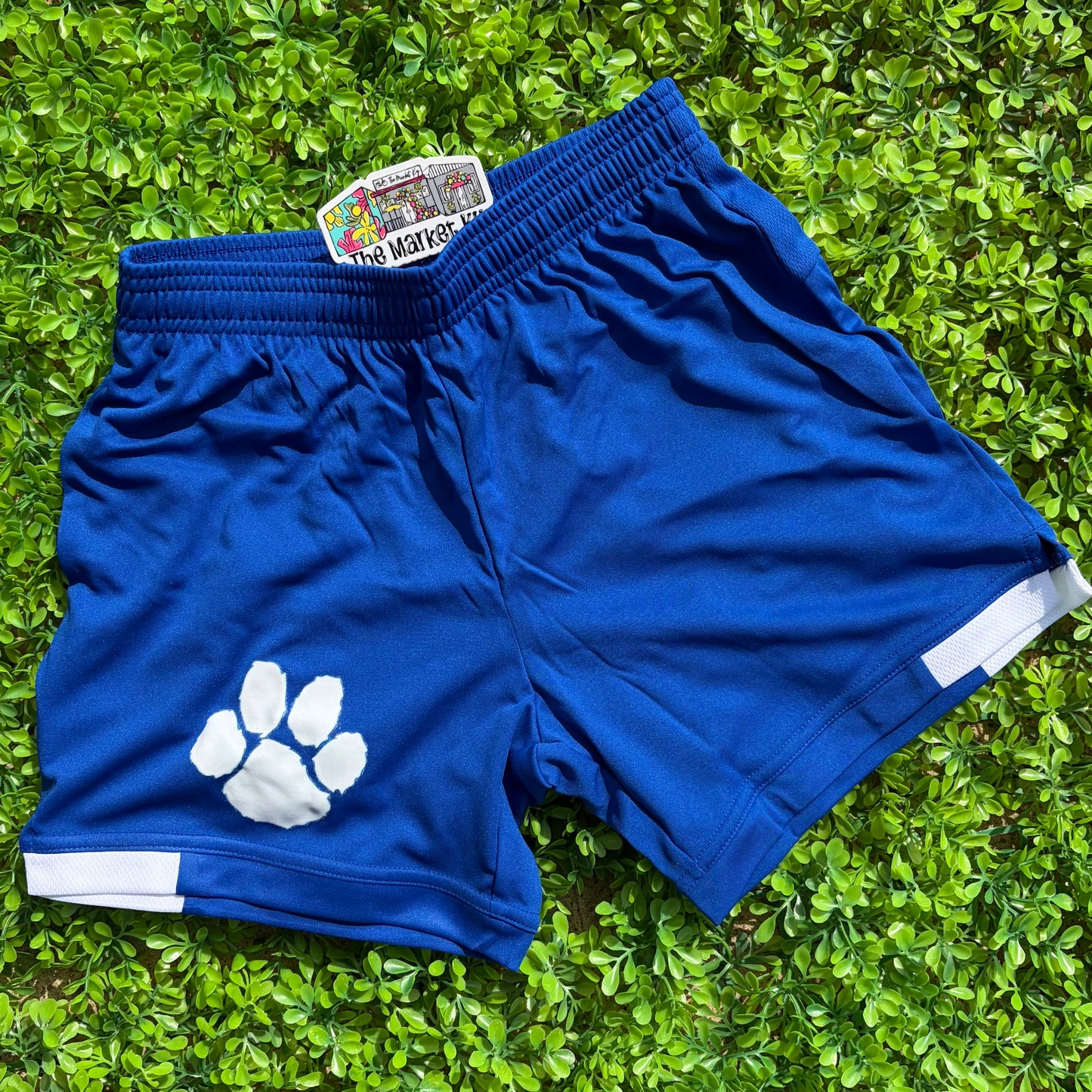 Glasgow Youth Athletic Shorts - Blue/White