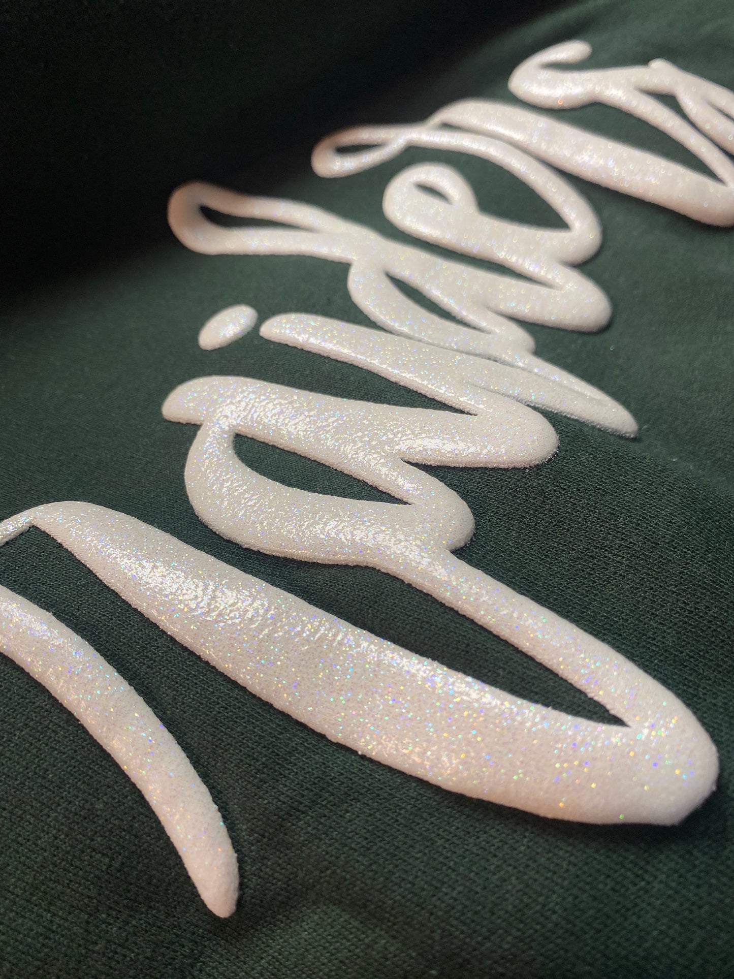 Raiders Glitter Puff Ink Sweatshirt