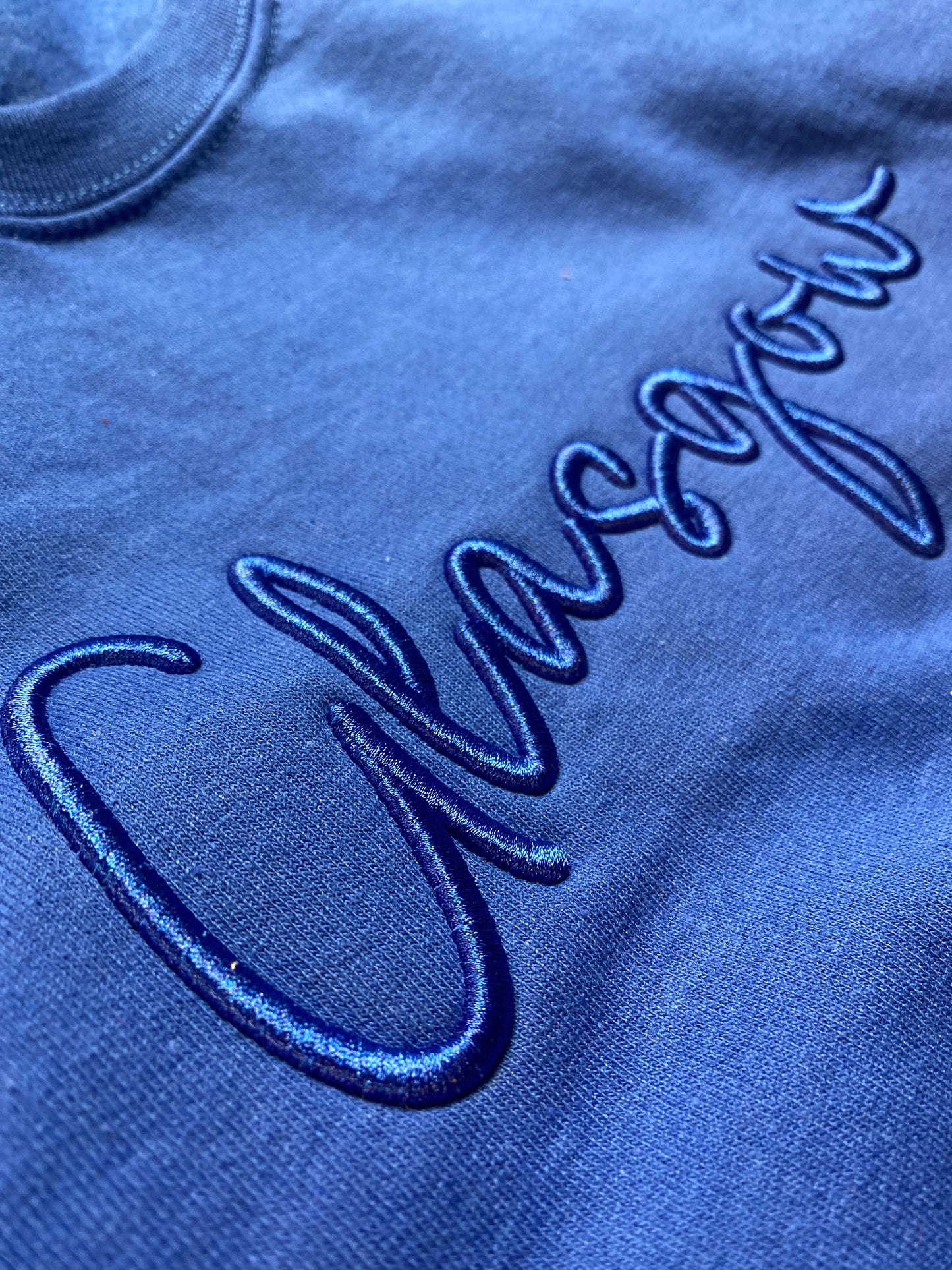 Glasgow Puff Embroidered Sweatshirt Youth & Adult