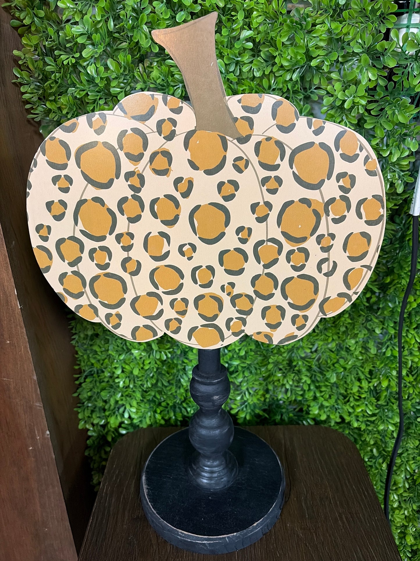 Cheetah Print Pumpkin Topper