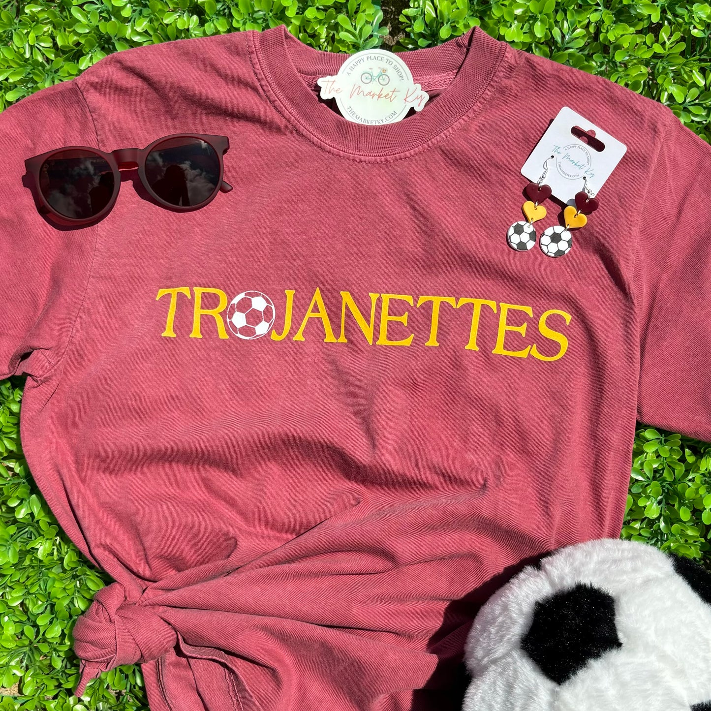 Trojans/Trojanettes Soccer Comfort Colors Tee (Options)