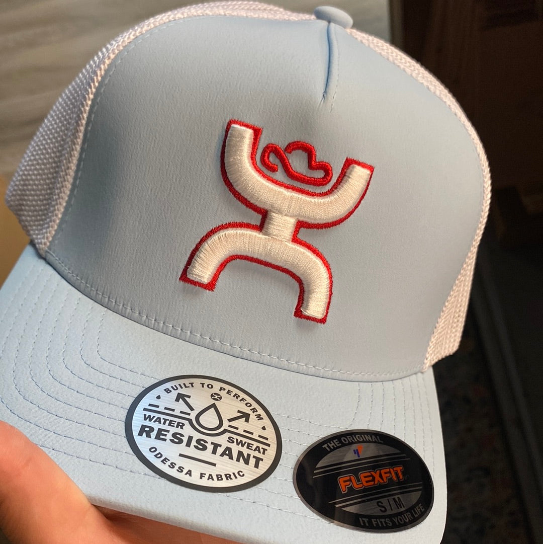Coach Light Blue/White S/M Fitted Hat