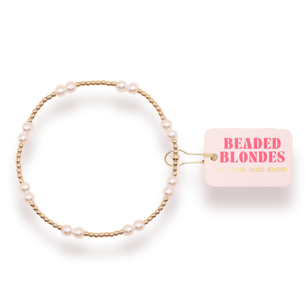 Leah Pearl Bracelet: Standard 6.75 inch