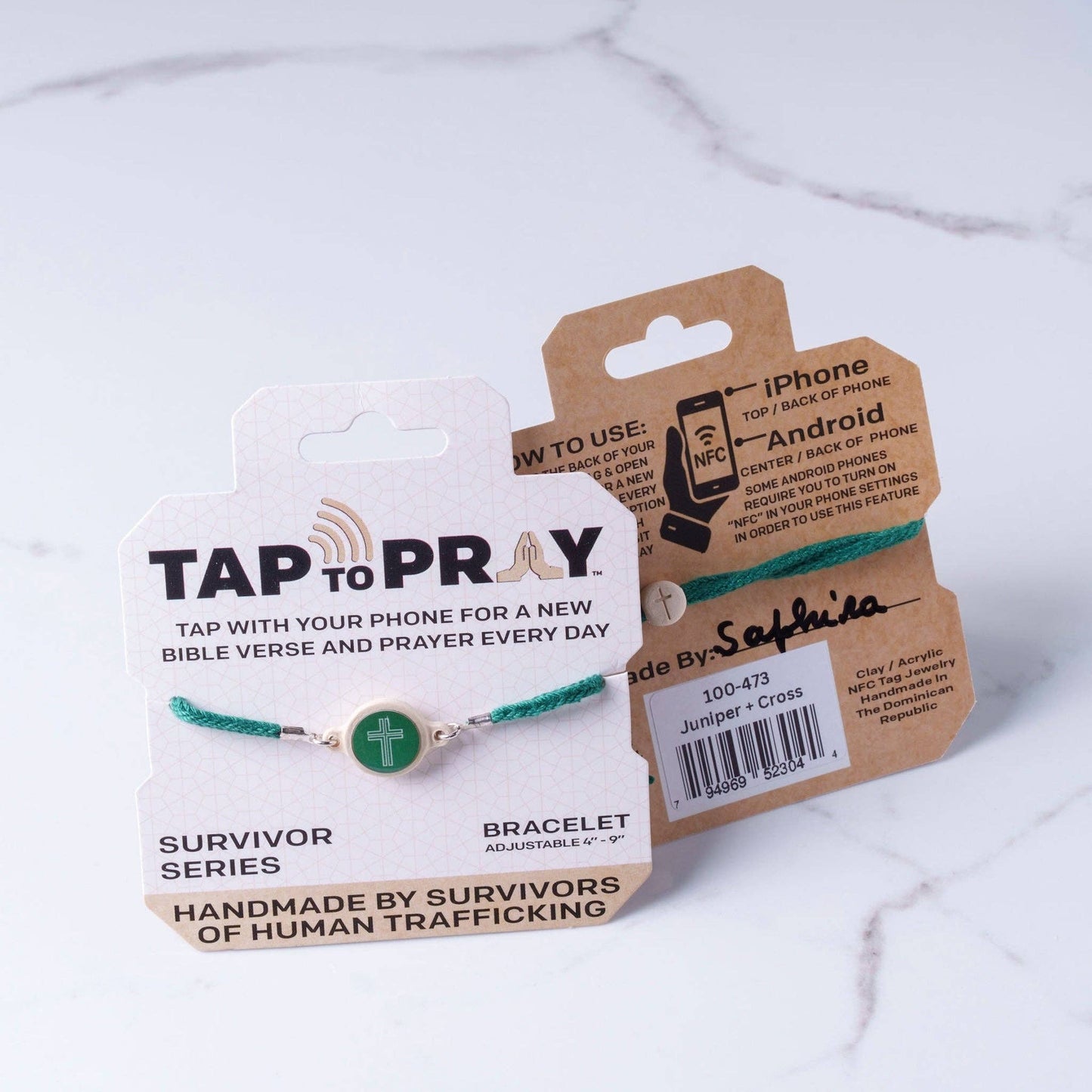 Tap To Pray® Survivor Series Bracelet: Lotus+ Cross