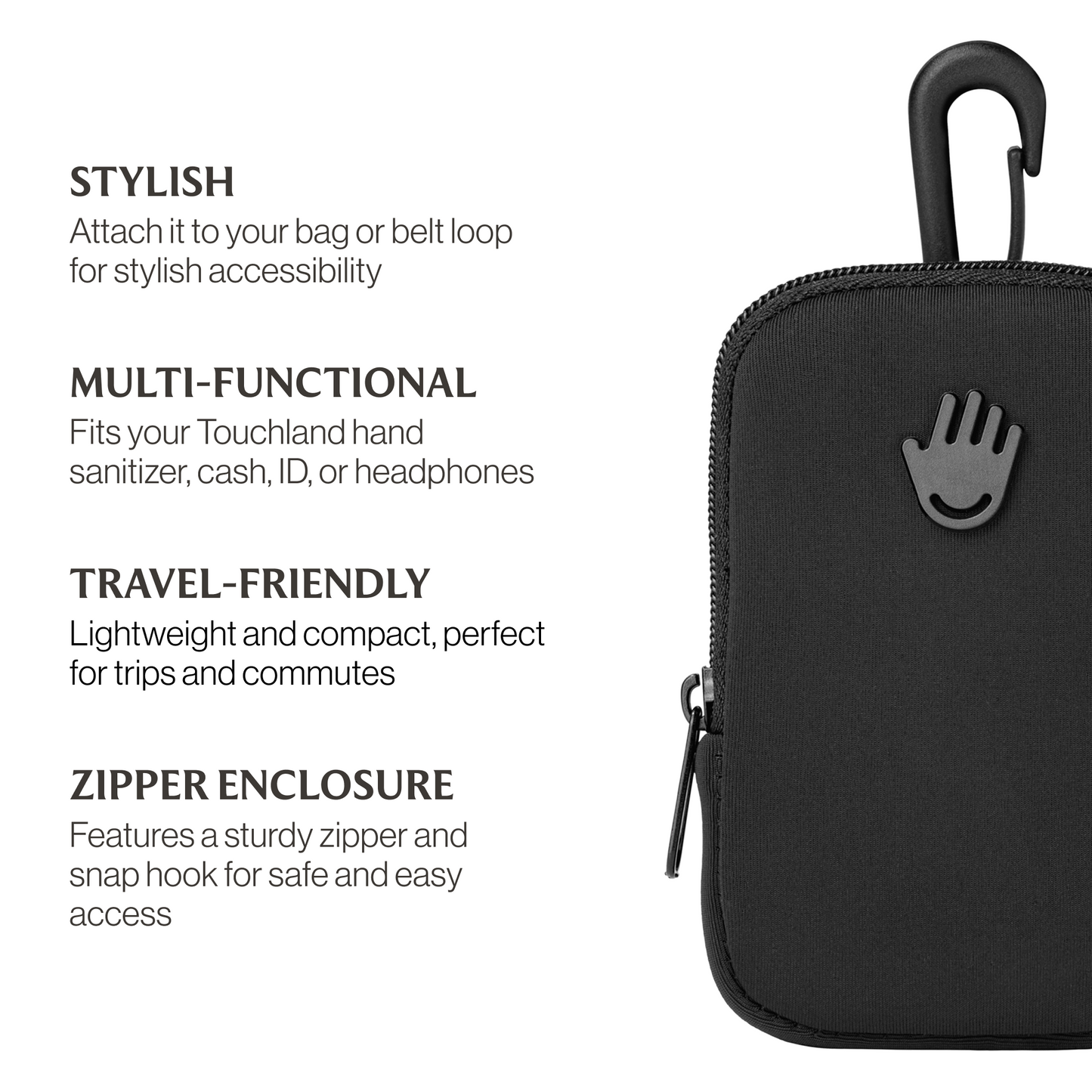 Black Touchette Pouch