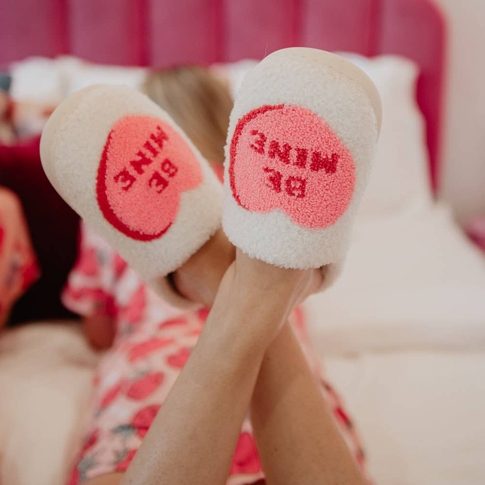 "Be Mine" Candy Valentine's Slippers S/M
