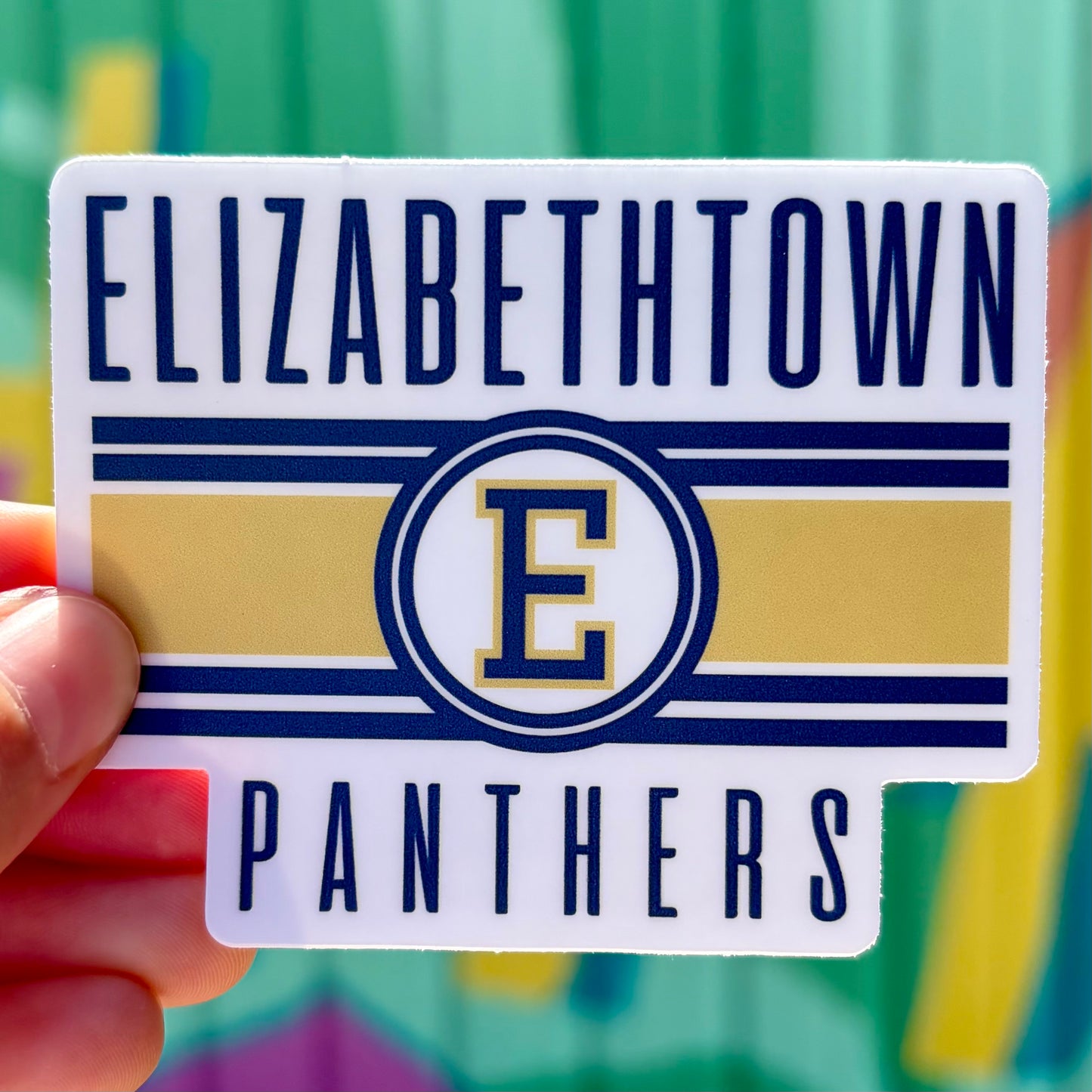 Elizabethtown Panthers Vintage Sticker