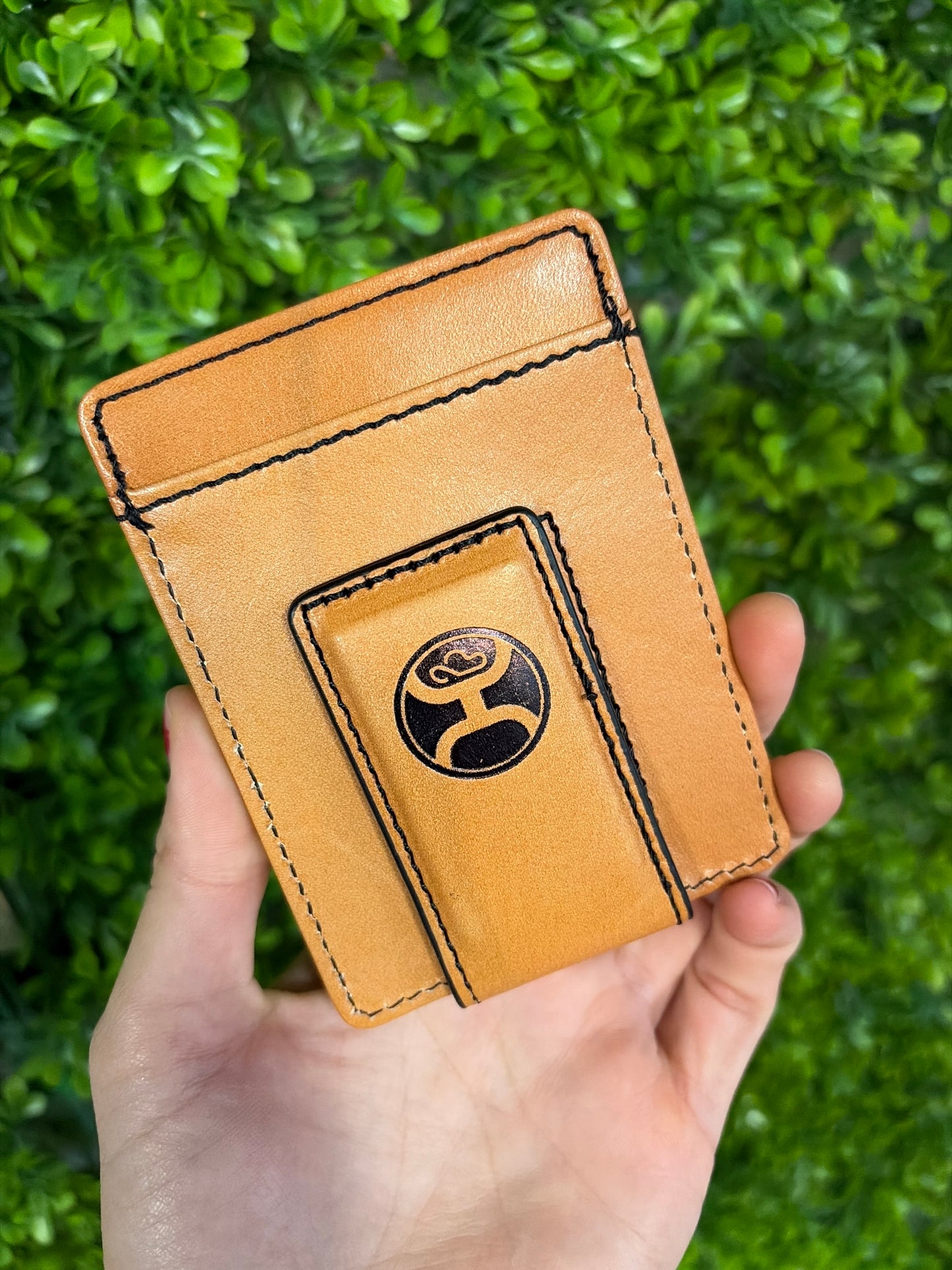 Hooey Floral Money Clip with Pocket
