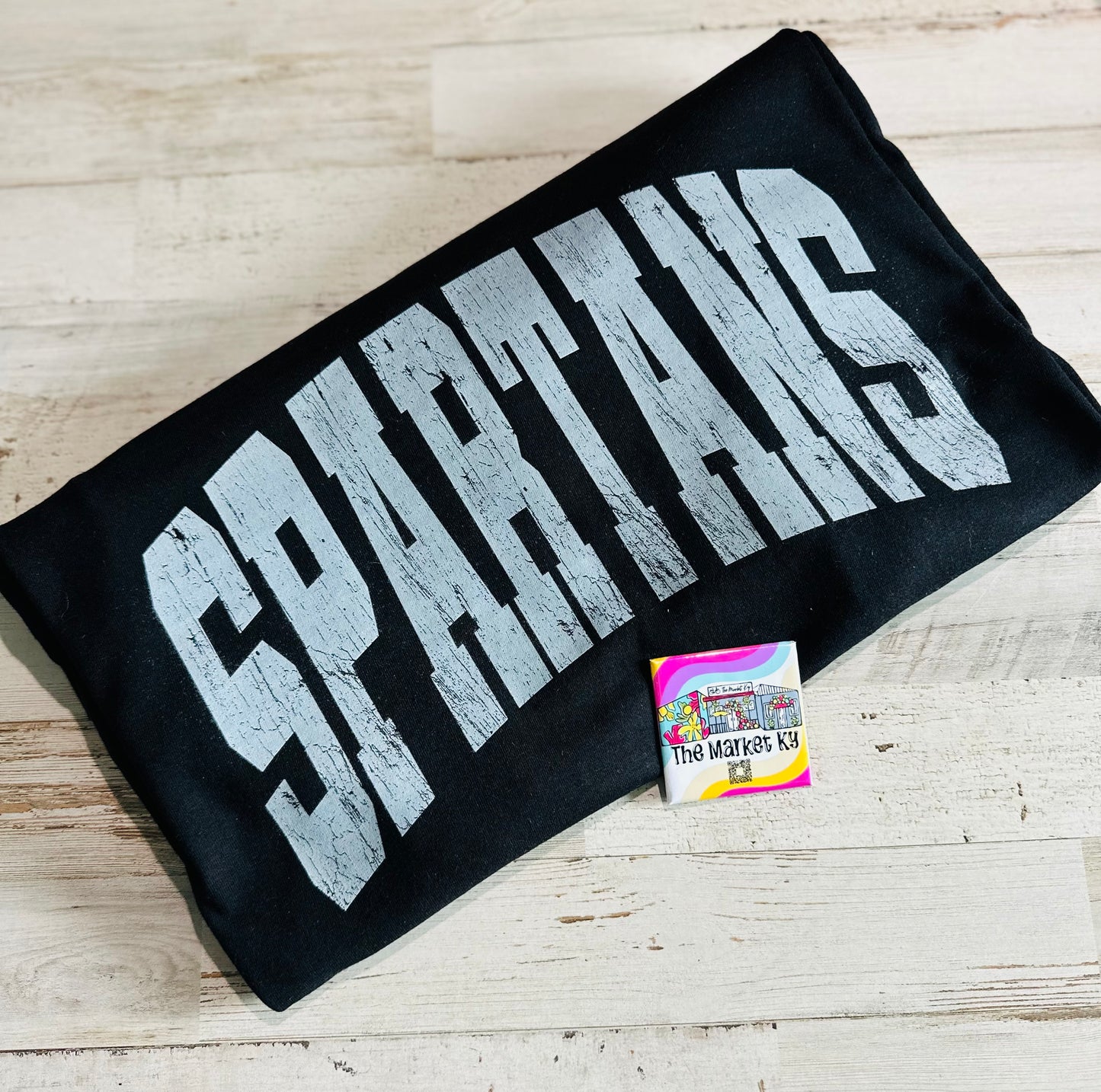 Vintage Distressed Varsity Spartans Tee (Youth & Adult)
