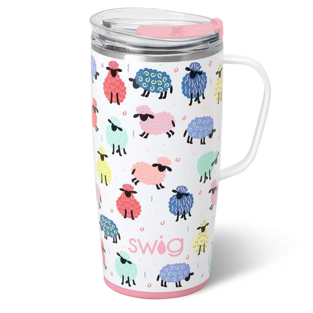 22oz Swig Counting Sheep Travel Mug
