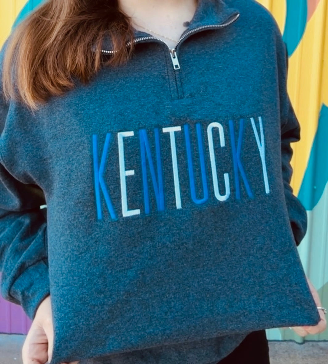 Kentucky Embroidered Quarter Zip