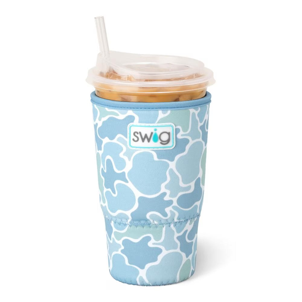 Saltwater Camo Swig Iced Cup Coolie (Large)