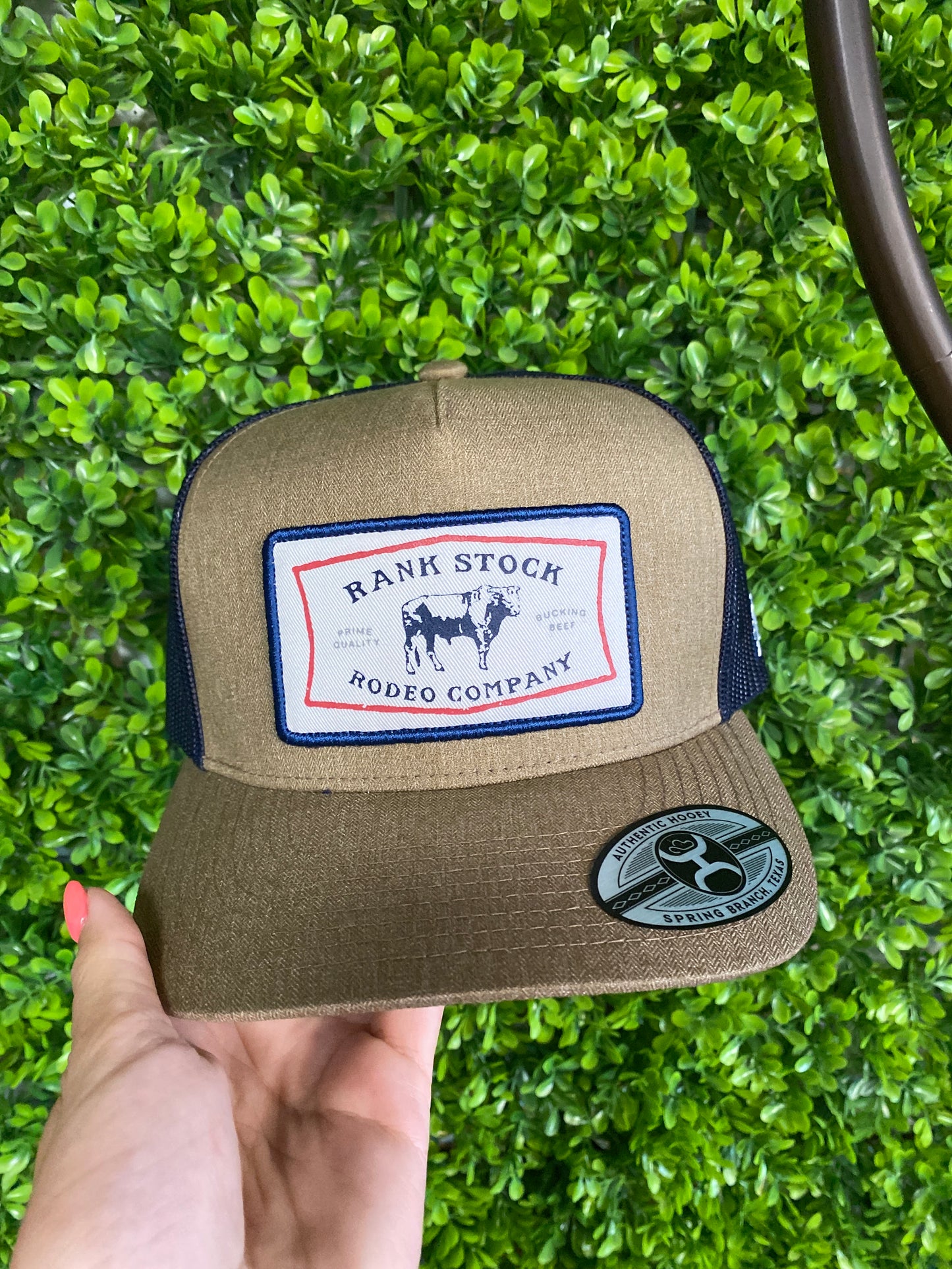 Rank Stock Tan/ Navy Hooey Hat